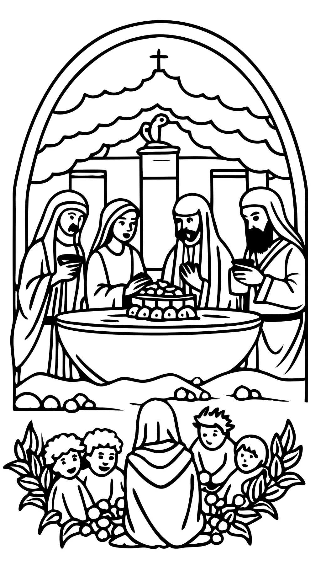 coloring pages jesus